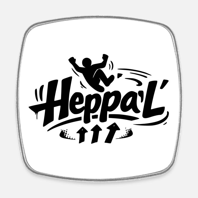 Heppal - Magnet carré - blanc