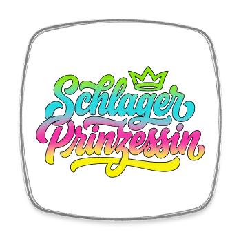 Schlager Princess - Schlager Princess - Square fridge magnet - white - Front