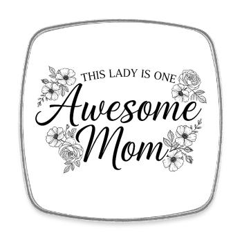 Diese Dame Ist Eine Tolle Mutter Mama Geschenk - Viereckiger Kühlschrankmagnet - Weiß - Vorne