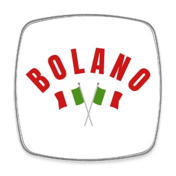 Bolano Italian Flags - Square fridge magnet - white - Front
