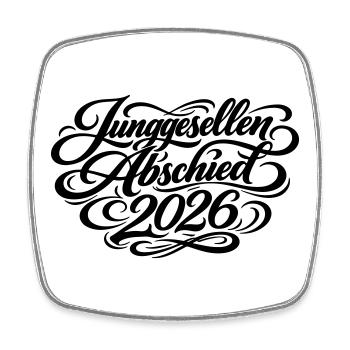 Junggesellenabschied 2026 Jga - Viereckiger Kühlschrankmagnet - Weiß - Vorne