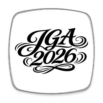 Jga 2026 Bachelor Party - Square fridge magnet - white - Front
