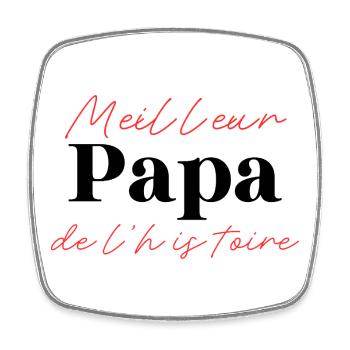 Best Dad in History - Original Gift - Square fridge magnet - white - Front