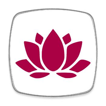 Lotus Flower Lotus Flower Red Flower Flower Gift - Square fridge magnet - white - Front