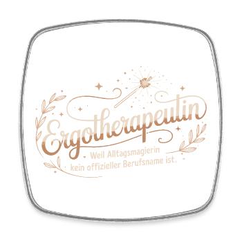 Ergotherapeutin Ergo Praxis Team Ergotherapie - Viereckiger Kühlschrankmagnet - Weiß - Vorne