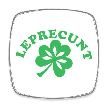Lustiger irischer sarkastischer St. Patrick's Day - Viereckiger Kühlschrankmagnet - Weiß - Vorne