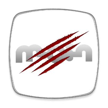 Moin - Viereckiger Kühlschrankmagnet - Weiß - Vorne
