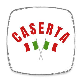 Caserta Italian Flags - Square fridge magnet - white - Front