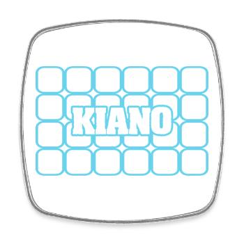 Gift for Kiano - Square fridge magnet - white - Front