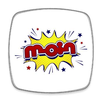 Hello - Square fridge magnet - white - Front