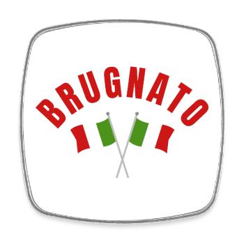 Brugnato Italian Flags - Square fridge magnet - white - Front