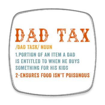 T-shirt de définition de la taxe pour les pères - Magnet carré - blanc - Devant