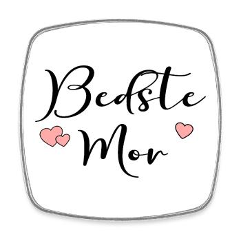 Dänemarks Beste Mama - Viereckiger Kühlschrankmagnet - Weiß - Vorne