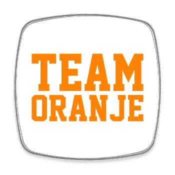 Team Oranje - Nederland - Netherlands Niederlande - Viereckiger Kühlschrankmagnet - Weiß - Vorne