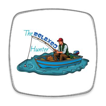 Fishing: The Serene Hunter - Square fridge magnet - white - Front