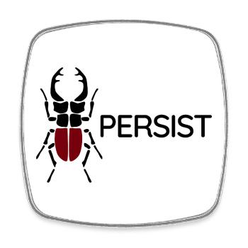 Hirschkäfer – Persist - Viereckiger Kühlschrankmagnet - Weiß - Vorne
