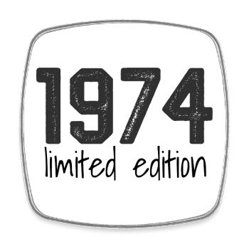 1974 Limited Edition Retro Geburtstag Jahrgang Des - Viereckiger Kühlschrankmagnet - Weiß - Vorne
