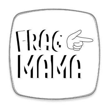 Demandez à Maman – Drôle de proverbe familial Design - Magnet carré - blanc - Devant