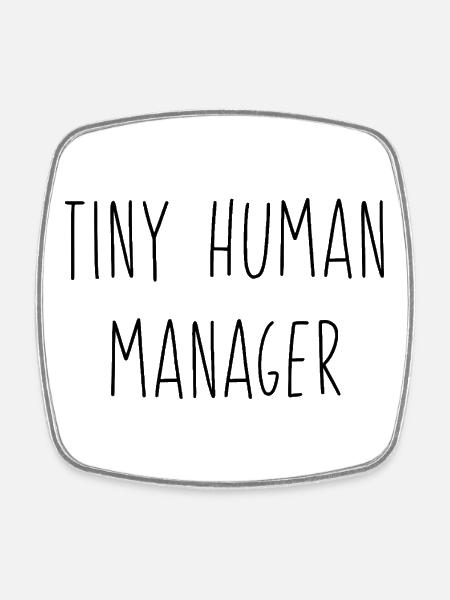 Mum's world - Square fridge magnet - white