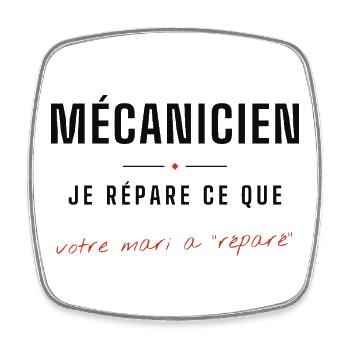 Mécanicien DIY: Répare ce que - Magnet carré - blanc - Devant