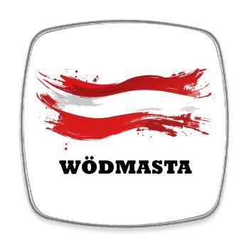 Österreich Wödmasta - Viereckiger Kühlschrankmagnet - Weiß - Vorne