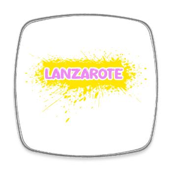 Geschenk für Lanzarote - Viereckiger Kühlschrankmagnet - Weiß - Vorne