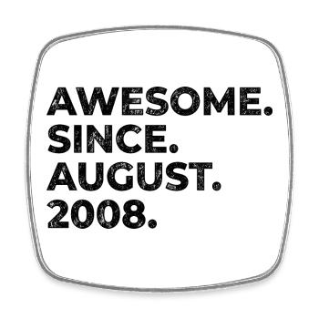 Génial depuis août 2008 cadeau d’anniversaire - Magnet carré - blanc - Devant