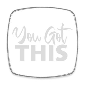 You Got This Motivierend Inspirierend Spruch Zitat - Viereckiger Kühlschrankmagnet - Weiß - Vorne