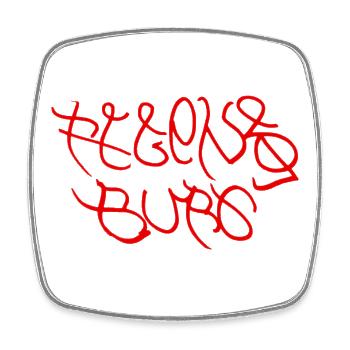 Regensburger Souvenir für Regensburg Fans - Viereckiger Kühlschrankmagnet - Weiß - Vorne