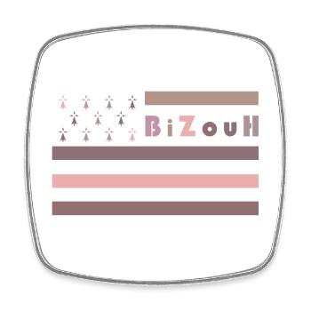 BizouH - GHD Liesliv - 04 - Viereckiger Kühlschrankmagnet - Weiß - Vorne