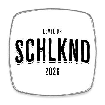 Schoolchild 2026 SCHLKND - Square fridge magnet - white - Front