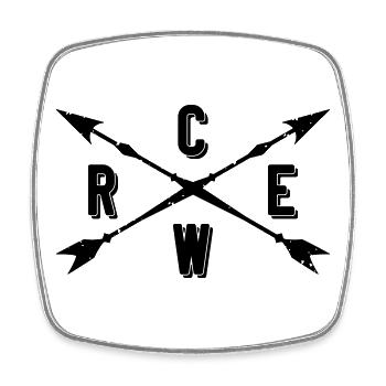 Crew Arrows - Square fridge magnet - white - Front