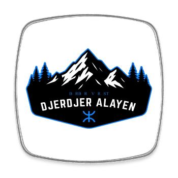 Djerdjer_Alayen_2 - Square fridge magnet - white - Front