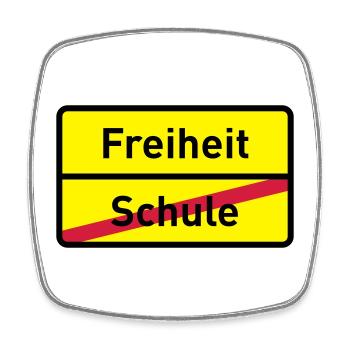 abishirt school graduation abimotiv 2010 high - Square fridge magnet - white - Front