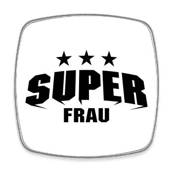 Super Frau - Viereckiger Kühlschrankmagnet - Weiß - Vorne