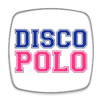 DISCO POLO Polska Poland Polen - Viereckiger Kühlschrankmagnet - Weiß - Vorne