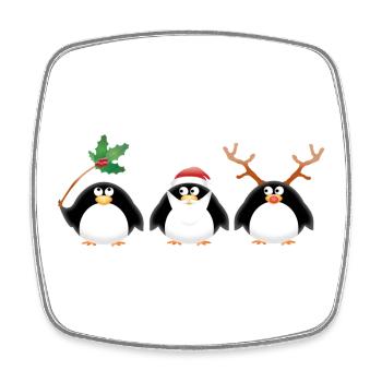 Christmas - Square fridge magnet - white - Front