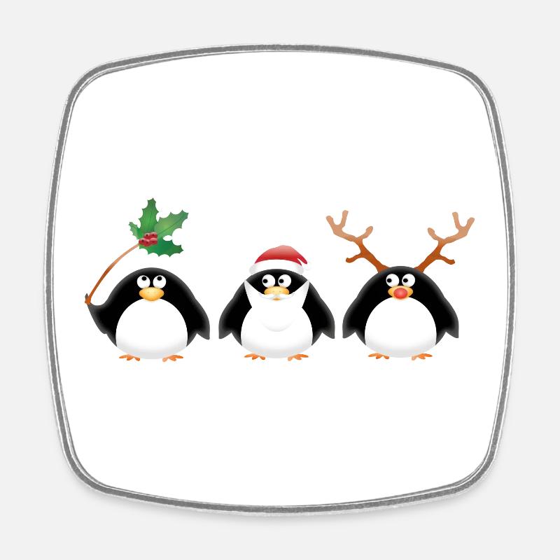 Christmas - Square fridge magnet - white
