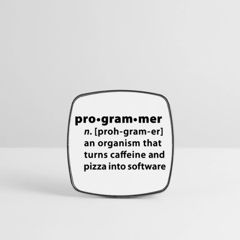 Program definition - the definition Programmer Square fridge magnet