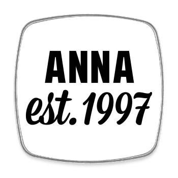 Anna est 1997 - Viereckiger Kühlschrankmagnet - Weiß - Vorne