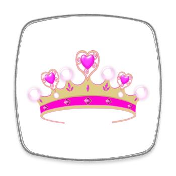 You are the princess! - Square fridge magnet - white - Front