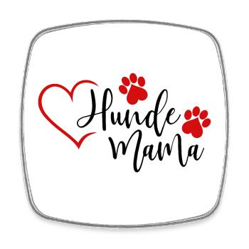 Hunde Mama  - Viereckiger Kühlschrankmagnet - Weiß - Vorne