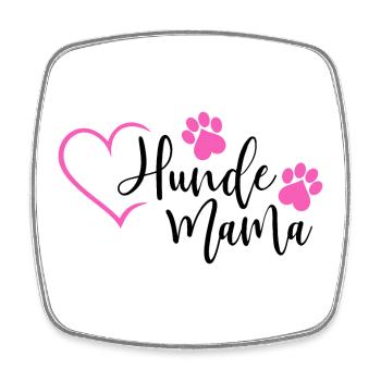 Hund Hunde Mama Hundemama - Viereckiger Kühlschrankmagnet - Weiß - Vorne