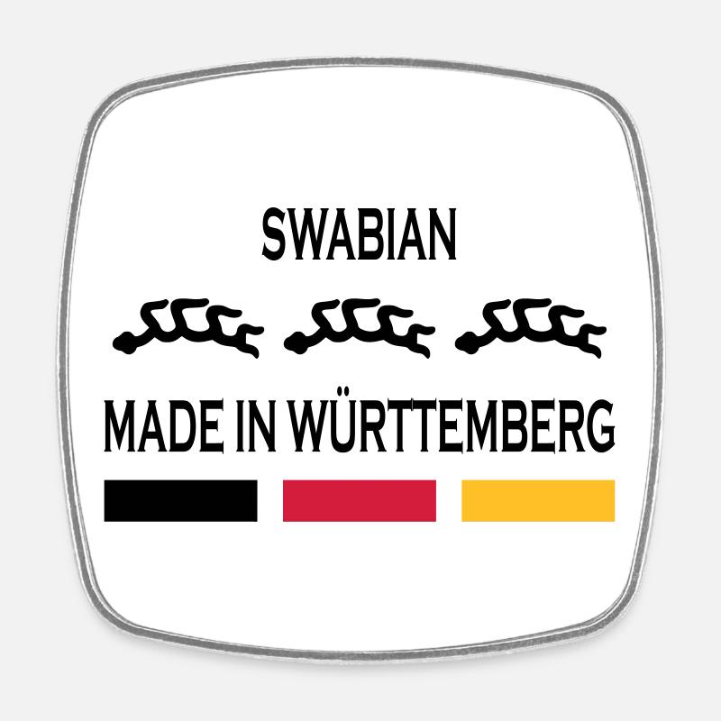 Made in Württemberg - Viereckiger Kühlschrankmagnet - Weiß