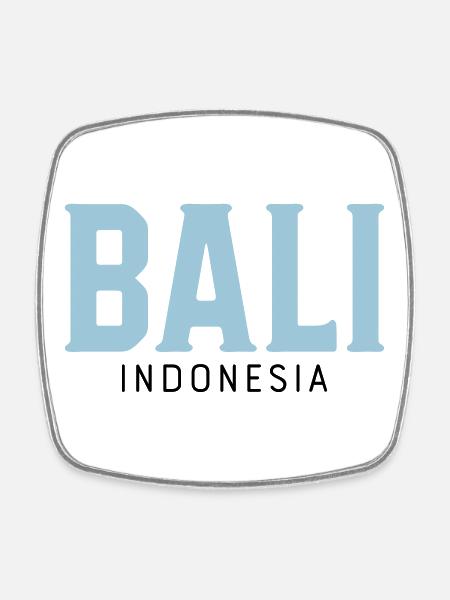 Bali - Magnet carré - blanc
