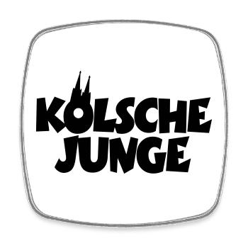 Kölsche Junge - Kölner Jungs aus Köln - Viereckiger Kühlschrankmagnet - Weiß - Vorne