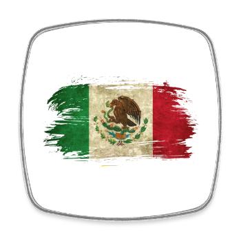 Mexique Vintage Drapeau / Cadeau Mexique - Magnet carré - blanc - Devant