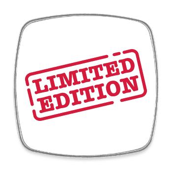 limited edition - Square fridge magnet - white - Front