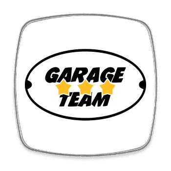Garage Team - Magnet carré - blanc - Devant