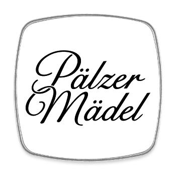 Pälzer Mädel Klassisch - Mädchen aus der Pfalz - Viereckiger Kühlschrankmagnet - Weiß - Vorne